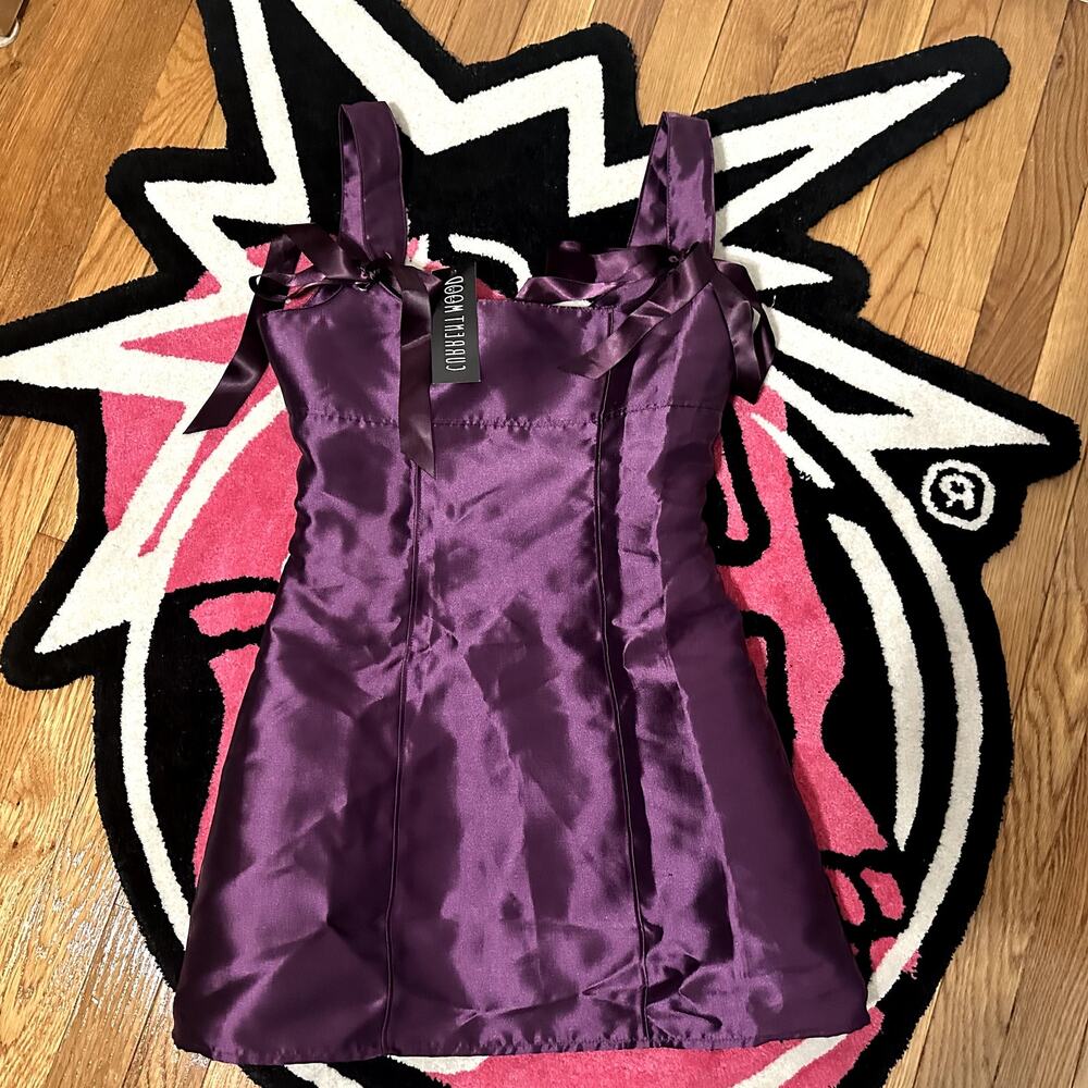 Current Mood Purple Ribbon Dress – Women’s SZ S – NWT – As Pictured